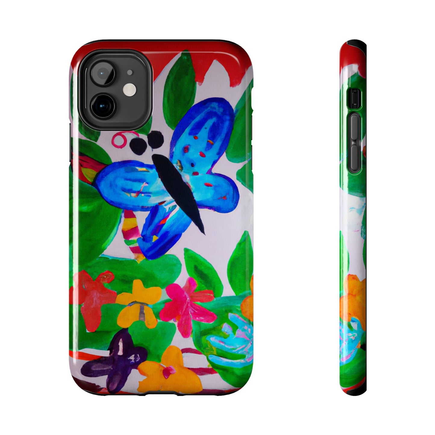 Tough Case-Mate iPhone Case Ft. Watercolor Butterfly