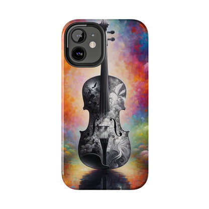 ToughDrop Apple iPhone Case Ft. Greyscale Violin