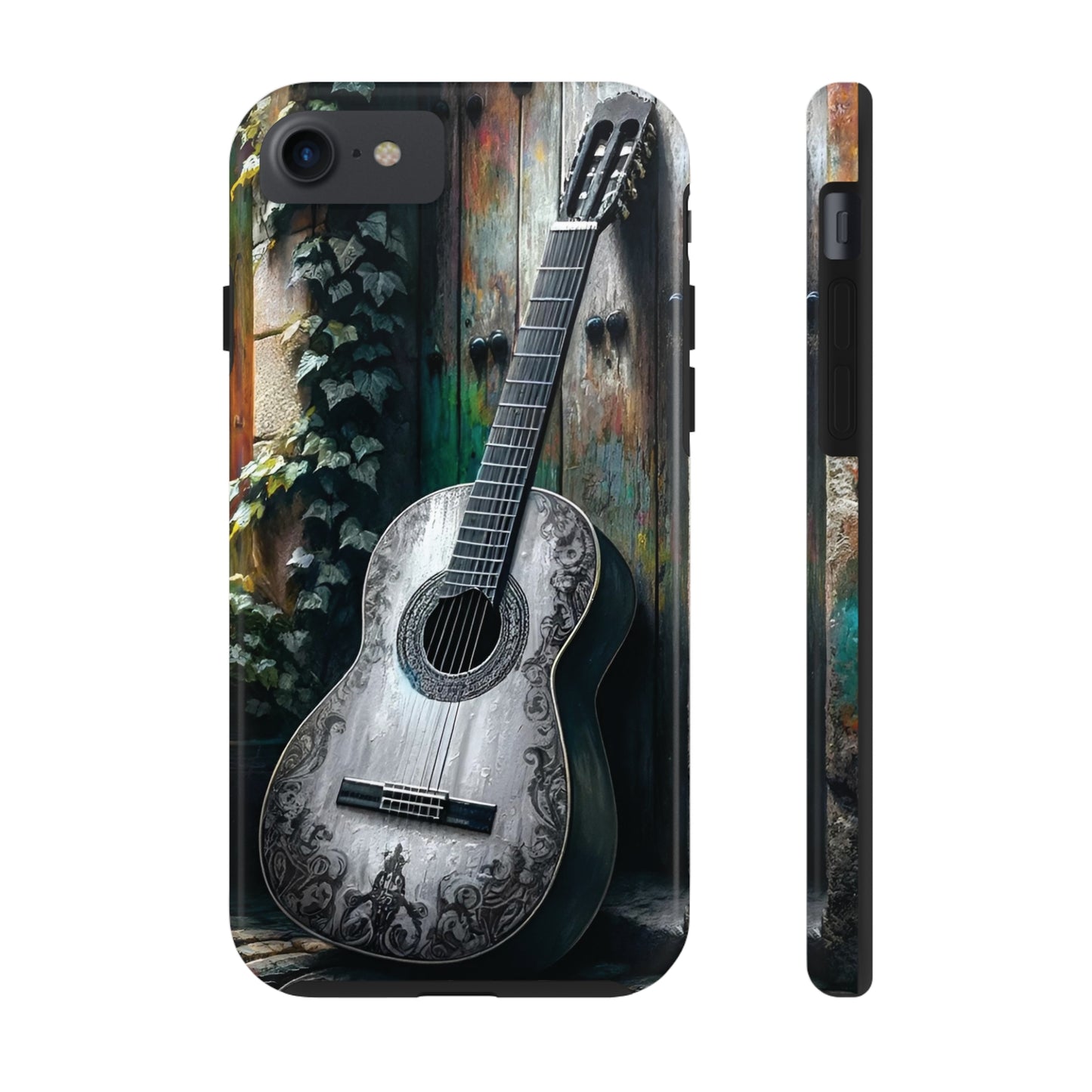 ToughDrop Apple iPhone Case Ft. Greyscale Guitar