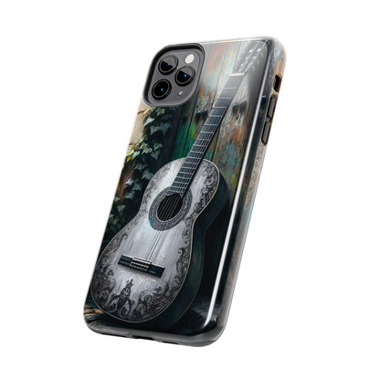 ToughDrop Apple iPhone Case Ft. Greyscale Guitar