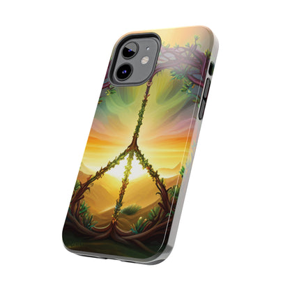 Strong Apple iPhone Case Ft. Peace Sign (Choose Peace)