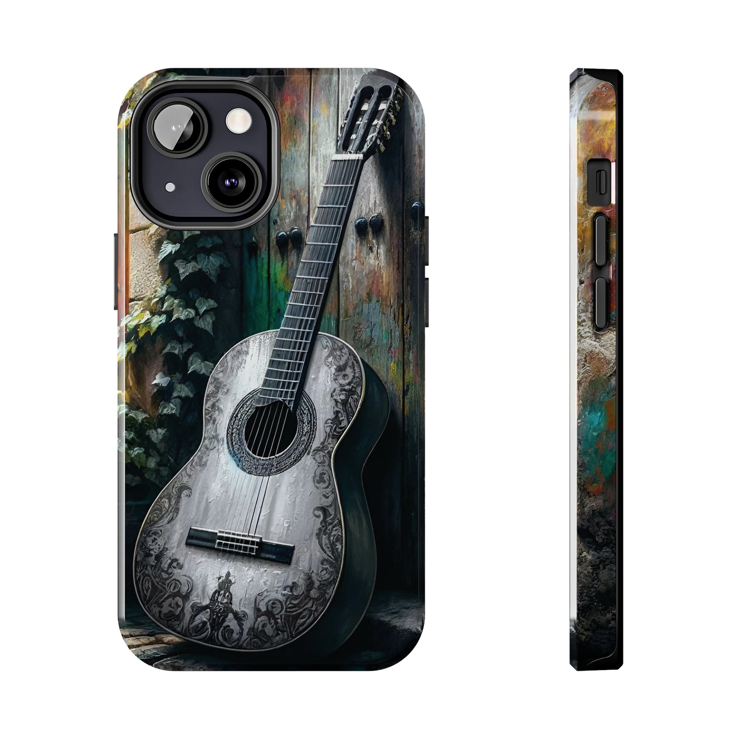 ToughDrop Apple iPhone Case Ft. Greyscale Guitar