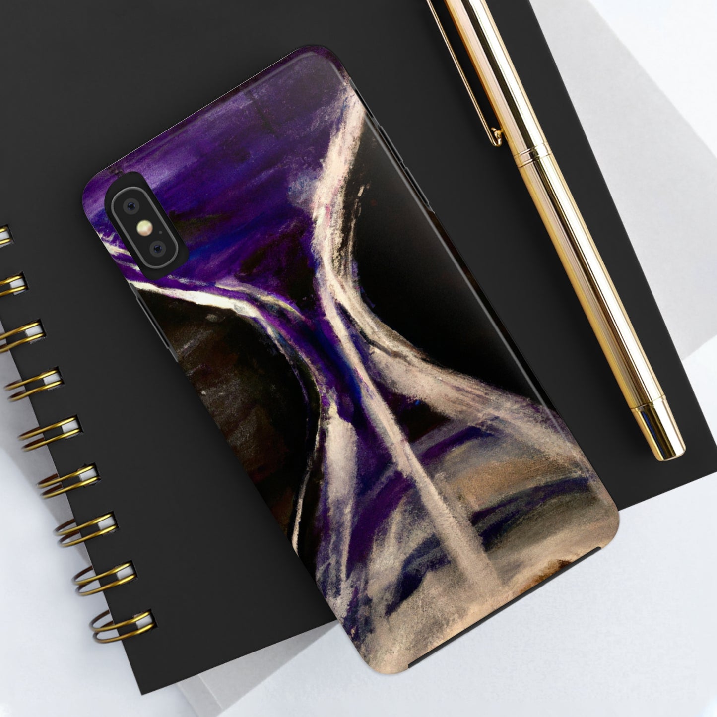 Tough Case-Mate iPhone Case Ft. Purple Hourglass