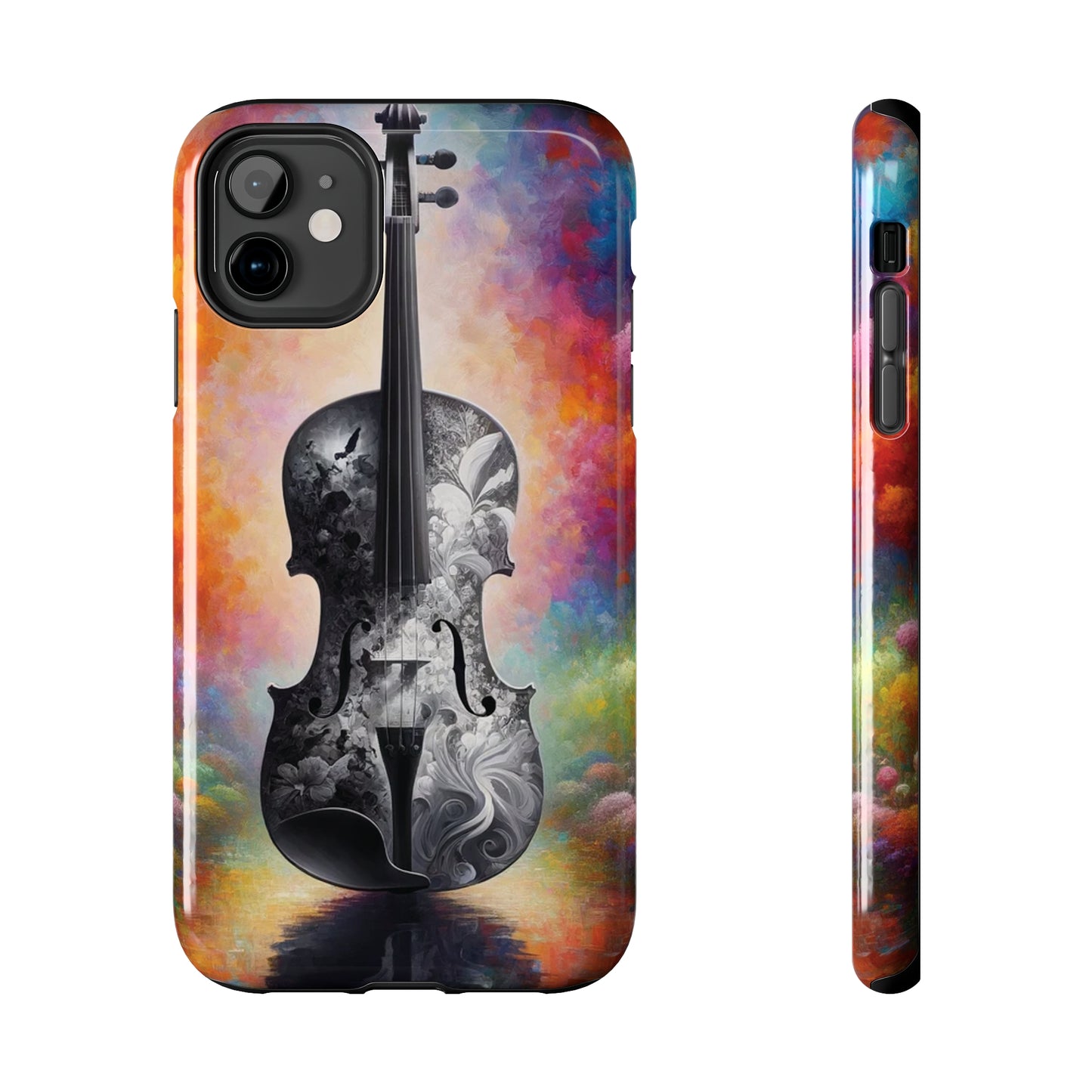 ToughDrop Apple iPhone Case Ft. Greyscale Violin