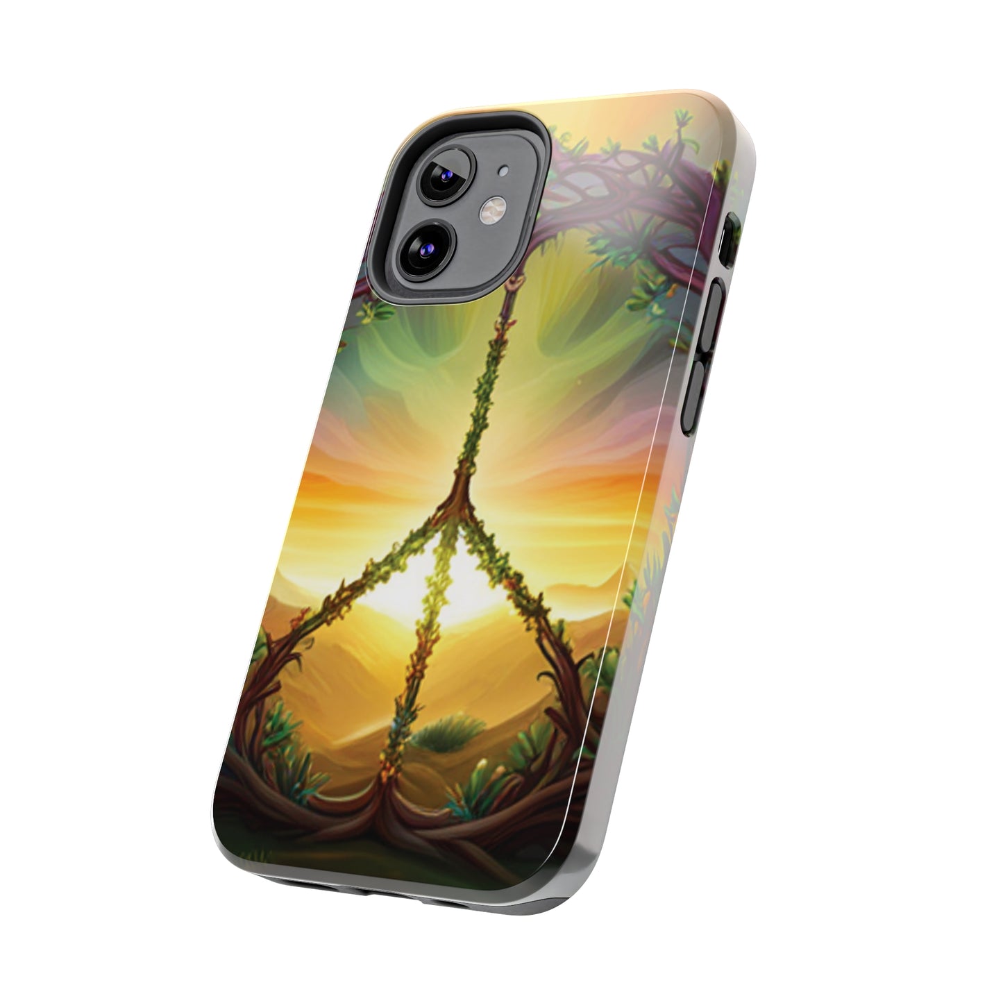 Strong Apple iPhone Case Ft. Peace Sign (Choose Peace)