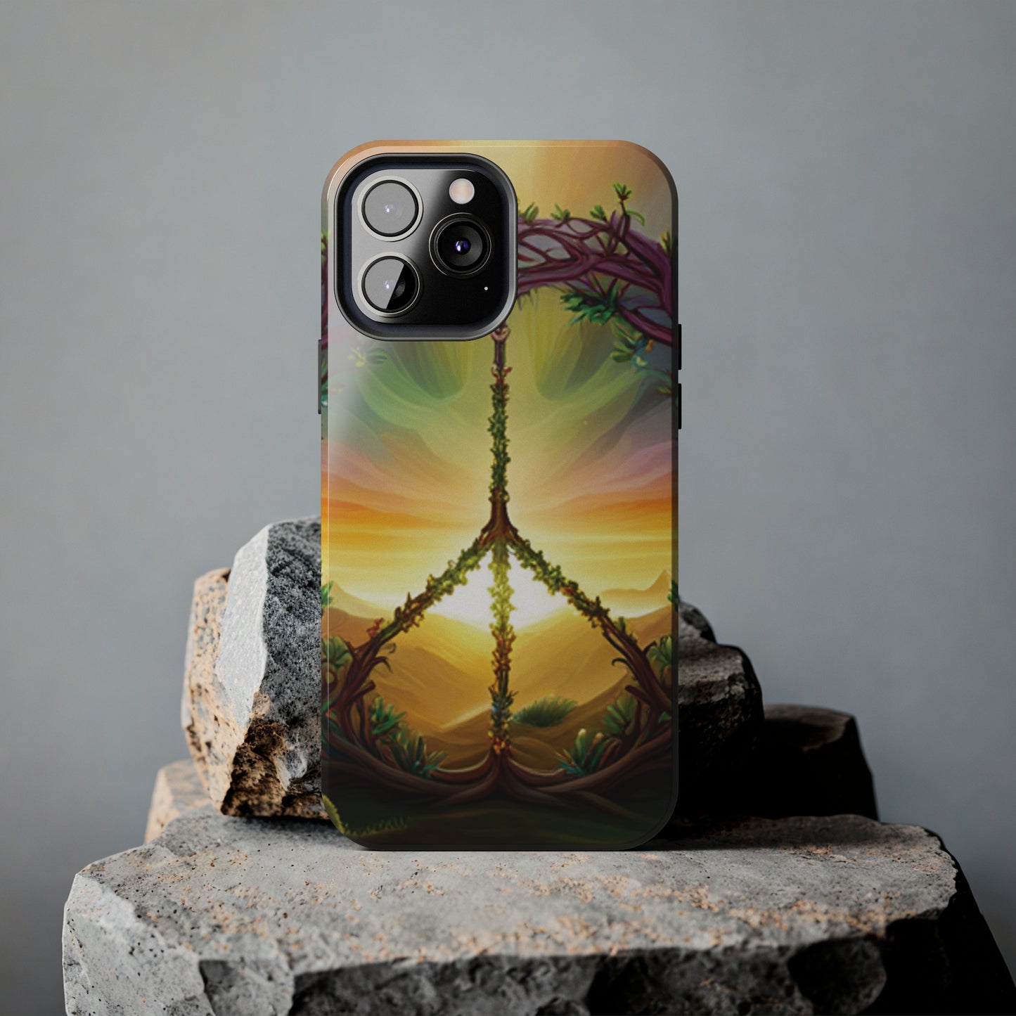 Strong Apple iPhone Case Ft. Peace Sign (Choose Peace)