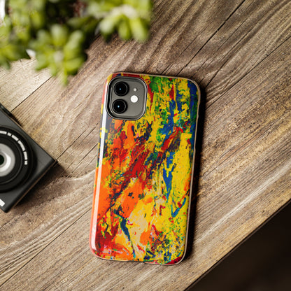 Tough Case-Mate iPhone Case Ft. Abstract Yellow Orange