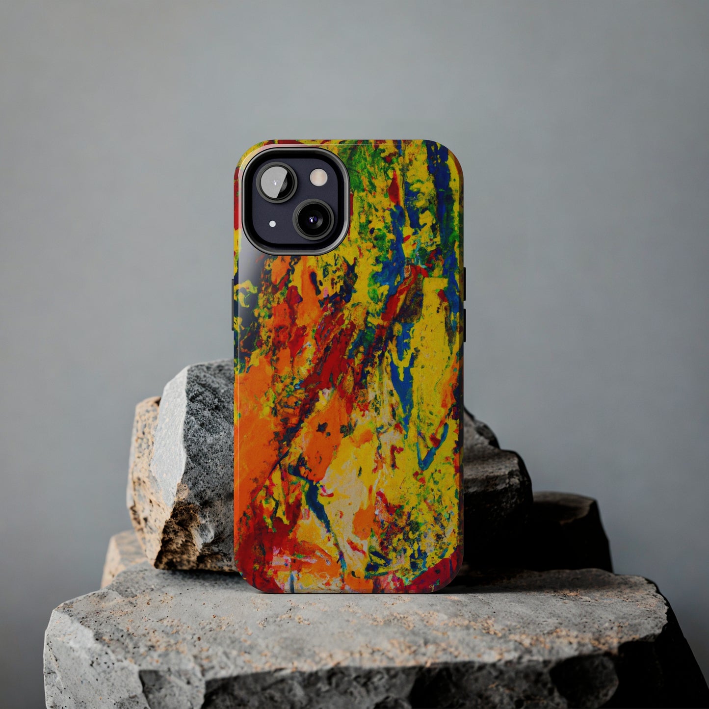 Tough Case-Mate iPhone Case Ft. Abstract Yellow Orange