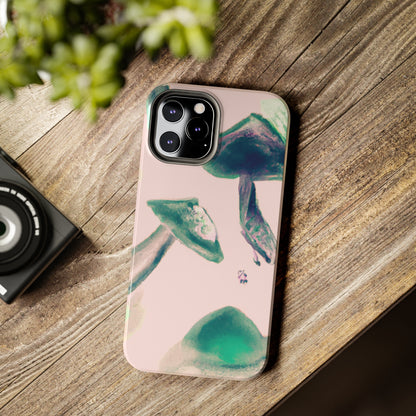 Tough Apple iPhone Cases Ft. Green Mushrooms