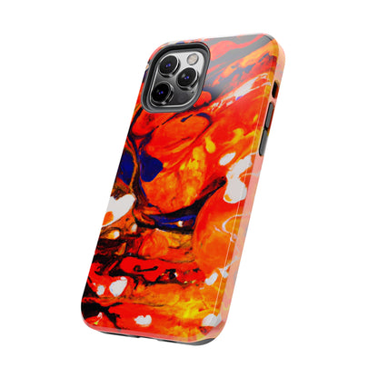 Tough Apple iPhone Cases Ft. Abstract Halloween Pumpkin