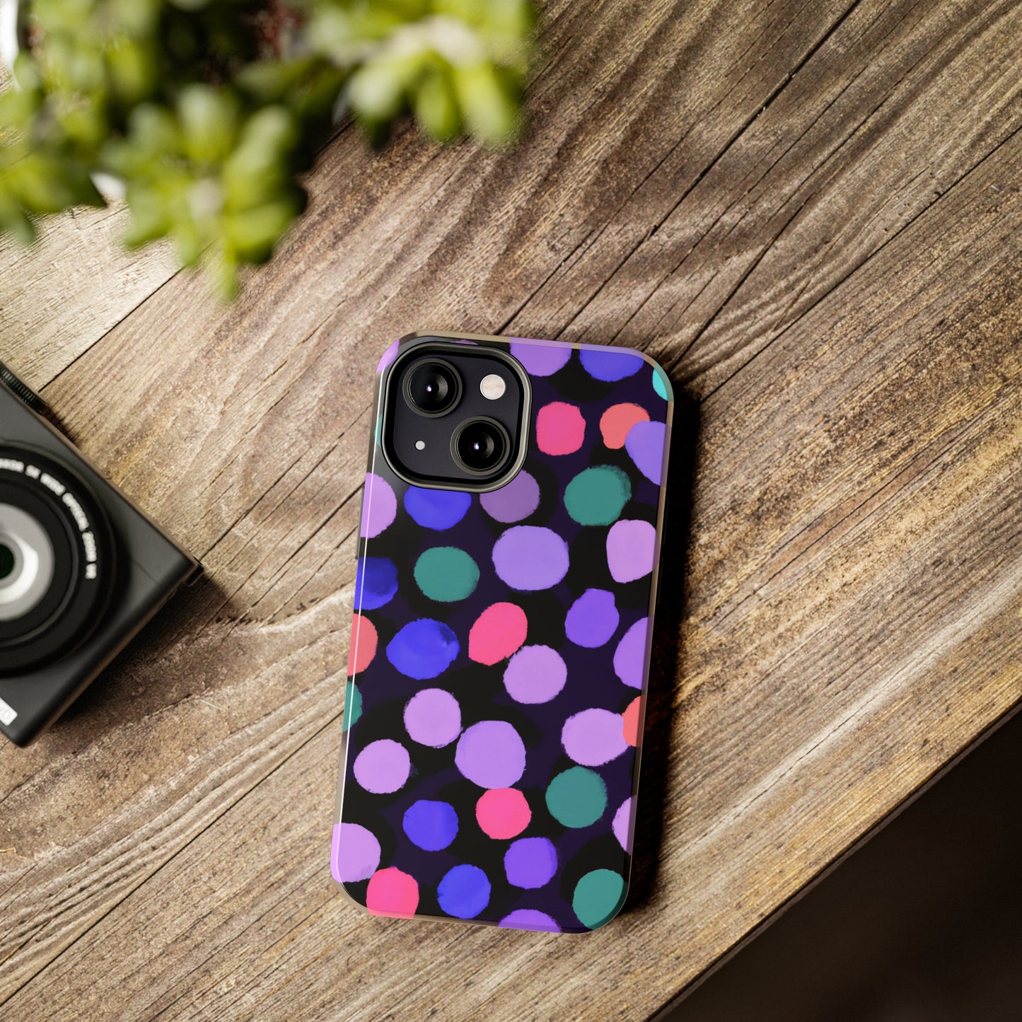 Tough Case-Mate iPhone Case Ft. Purple Dots