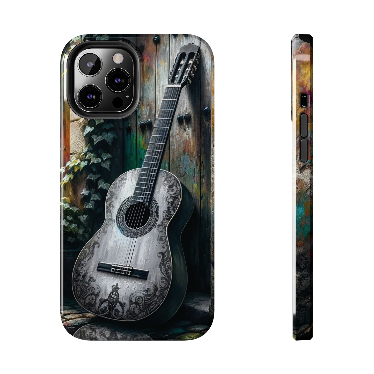 ToughDrop Apple iPhone Case Ft. Greyscale Guitar