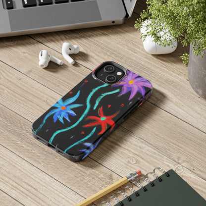 Tough Case-Mate iPhone Case Ft. Abstract Flowers