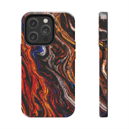 Tough Apple iPhone Case Ft. Abstract Petrified Wood