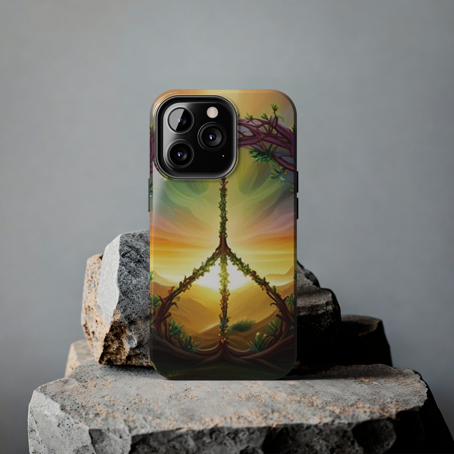 Strong Apple iPhone Case Ft. Peace Sign (Choose Peace)