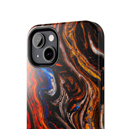 Tough Apple iPhone Case Ft. Abstract Petrified Wood