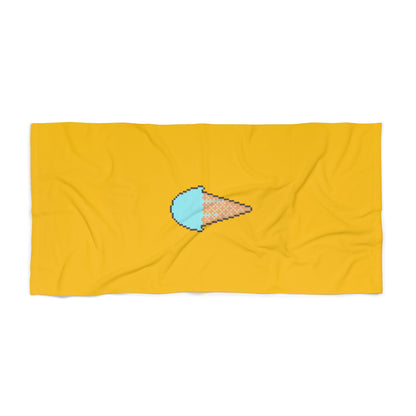 Beach Towel Ft. Pixel Cone (yellow front)