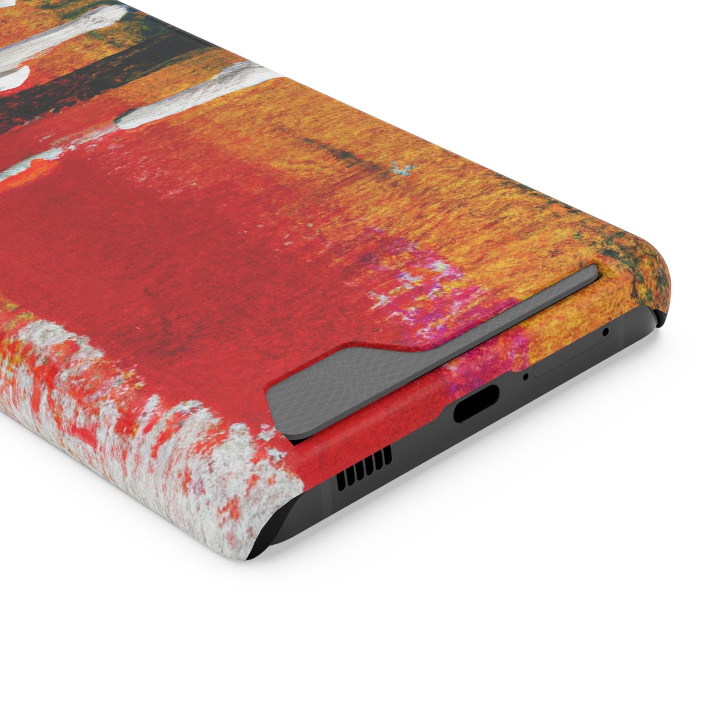 iPhone 13 and Samsung S21, S22 Cases with Card Holder Ft. Abstract New Mexico Desert