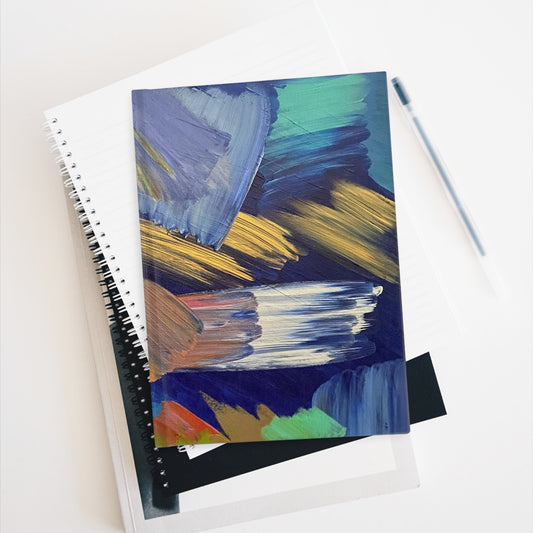 "Abstract Blue" Blank Page Journal