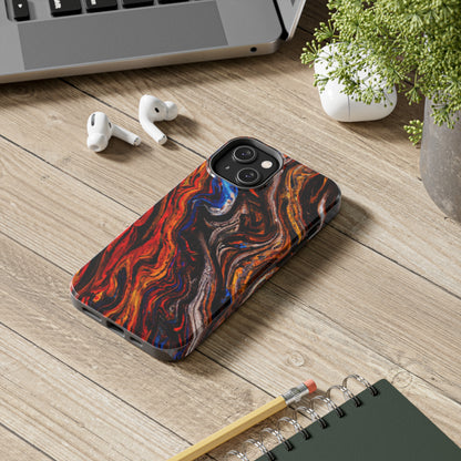 Tough Apple iPhone Case Ft. Abstract Petrified Wood