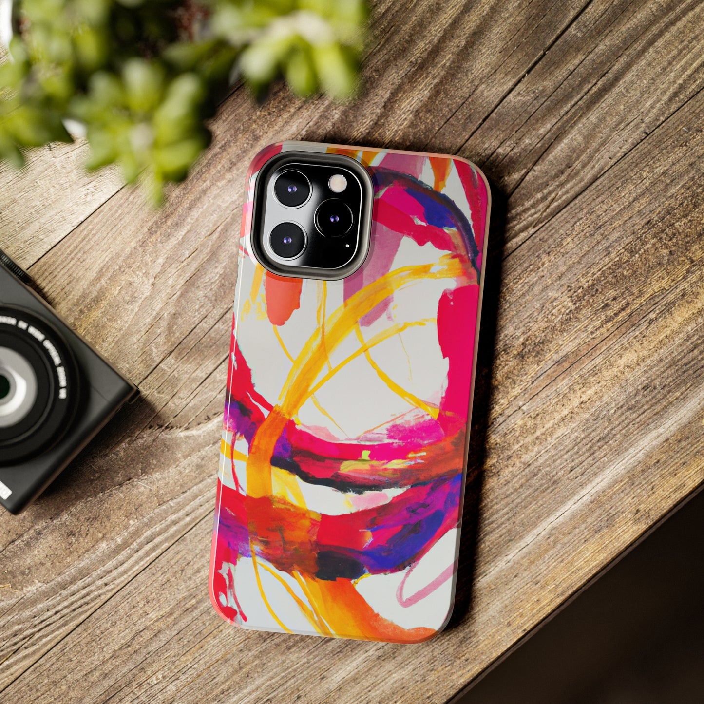 Tough Apple iPhone Cases Ft. Abstract Scarlet