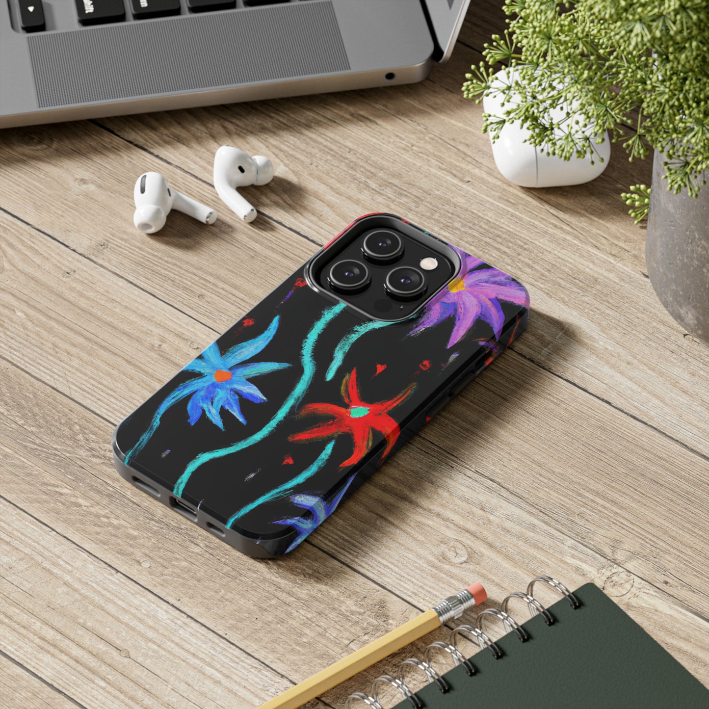 Tough Case-Mate iPhone Case Ft. Abstract Flowers