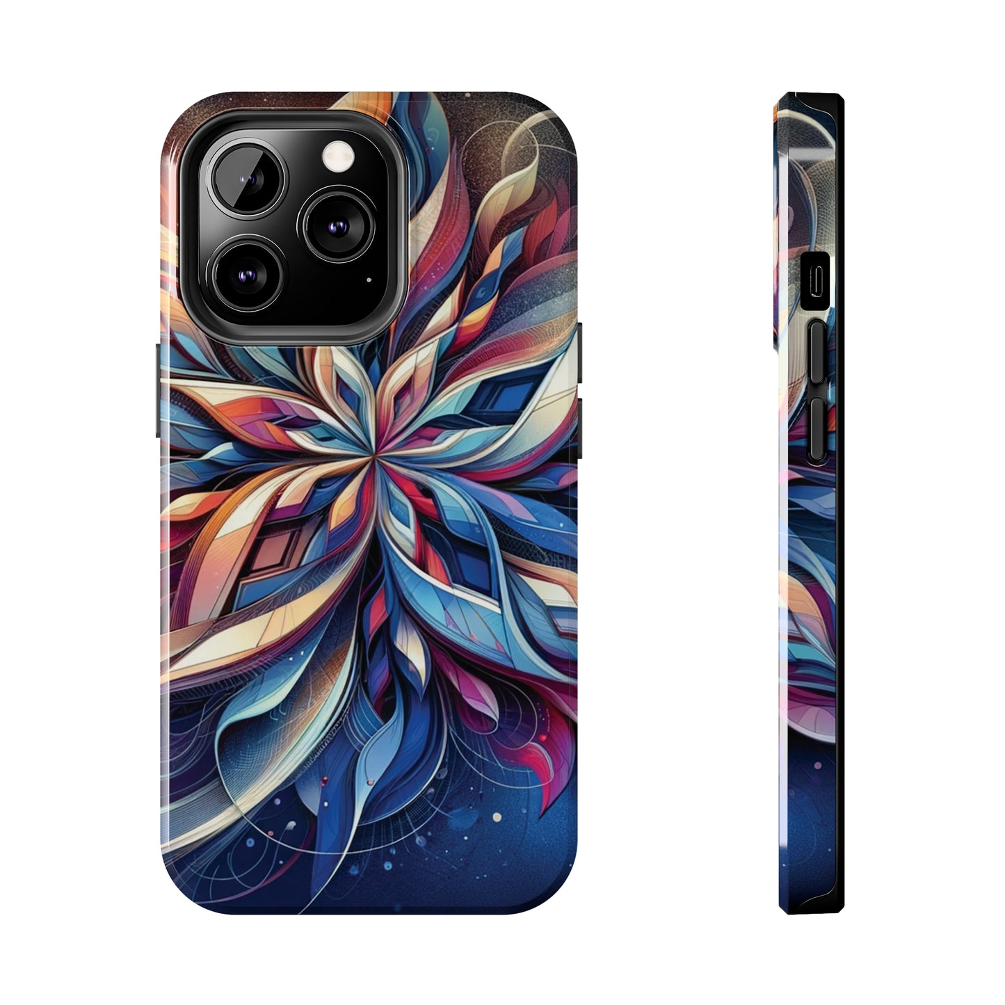 ToughDrop Apple iPhone Case Ft. Abstract Snowflake