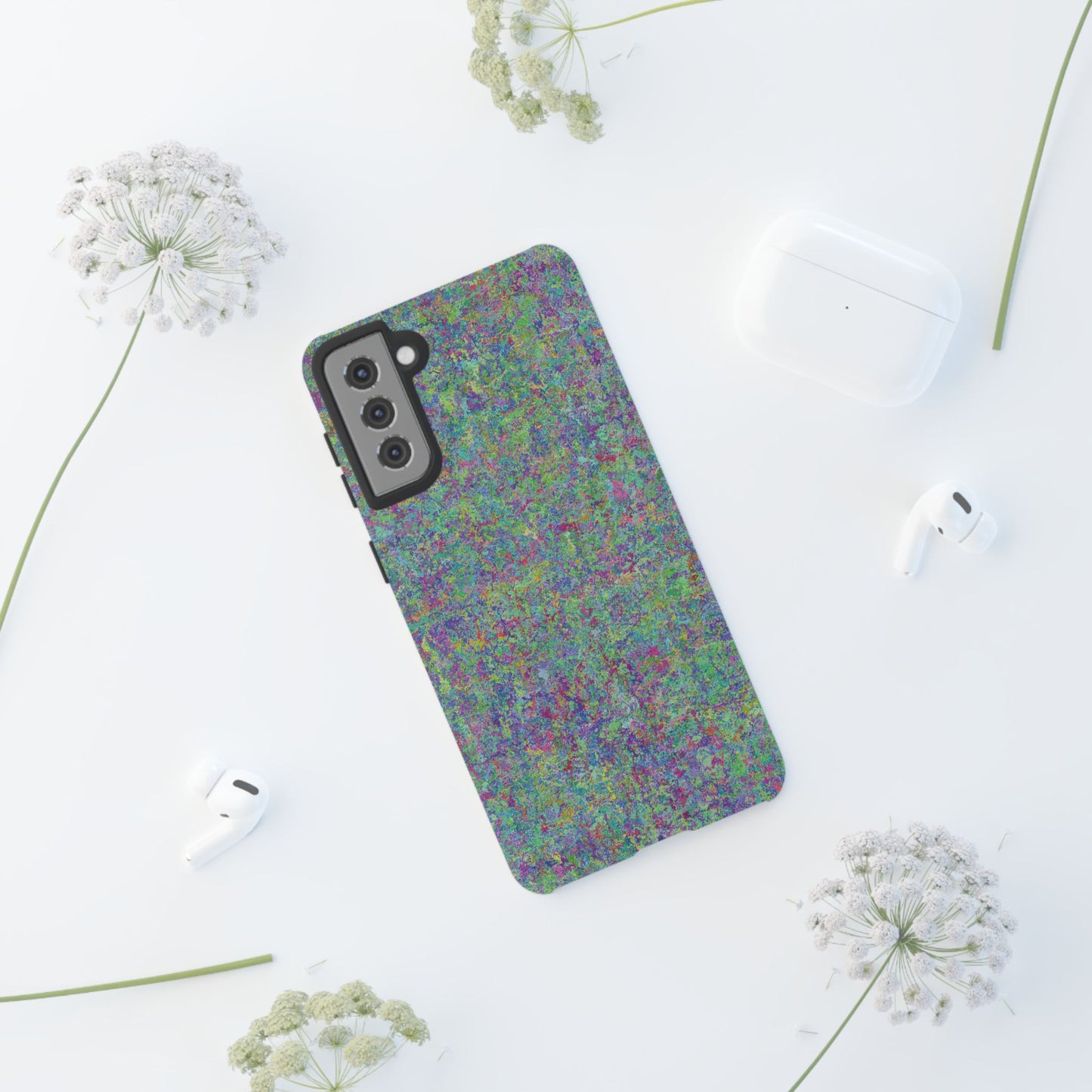 Tough Phone Case Ft. Rainbow Acrylic Noise