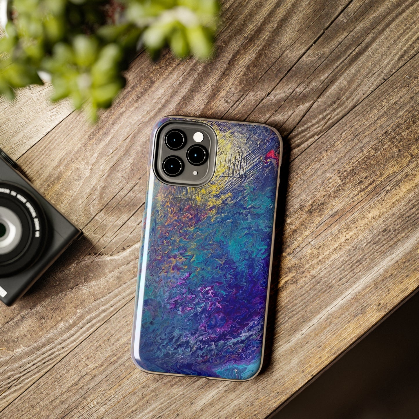 Tough Case-Mate iPhone Cases Ft. Abstract Blue Waterfall