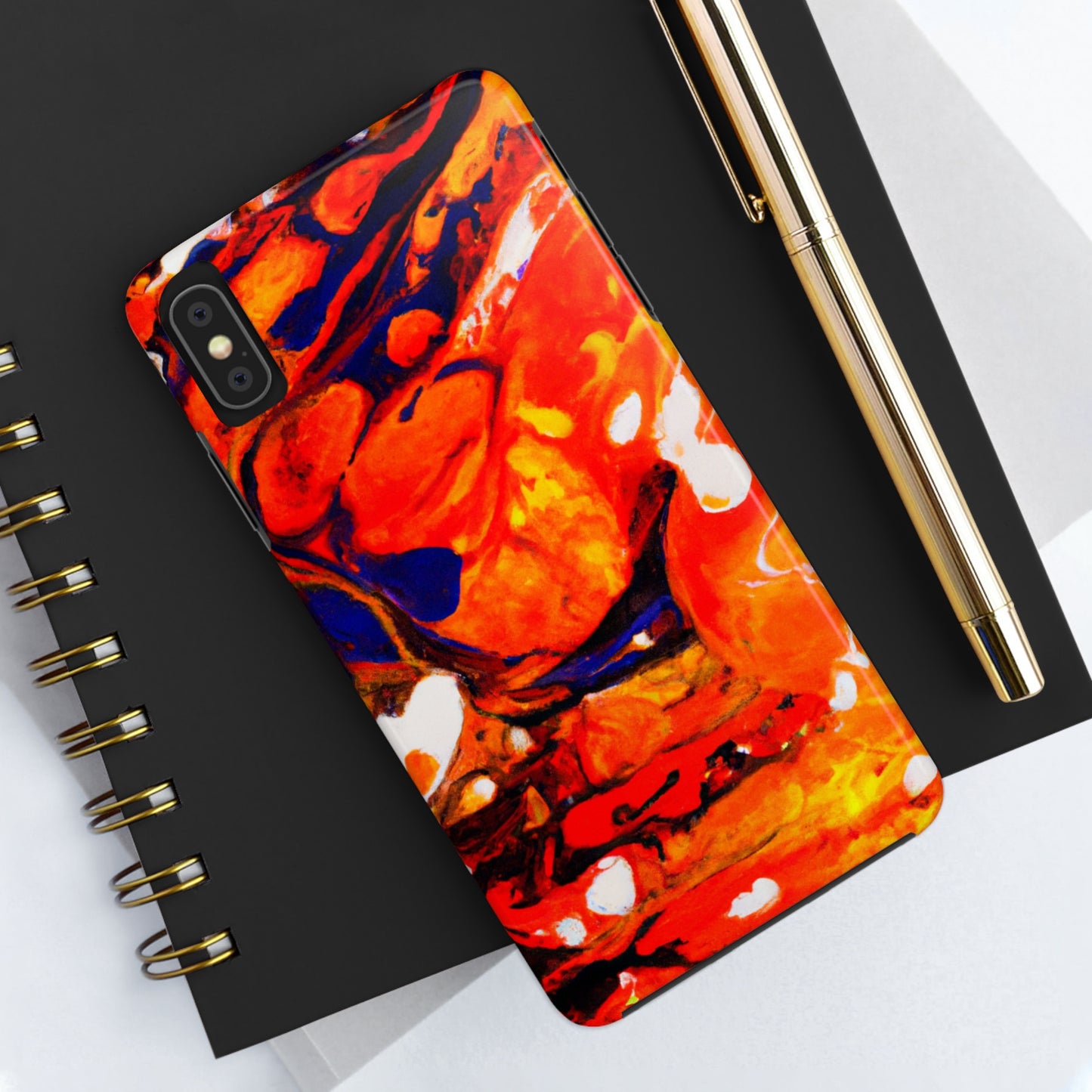 Tough Apple iPhone Cases Ft. Abstract Halloween Pumpkin