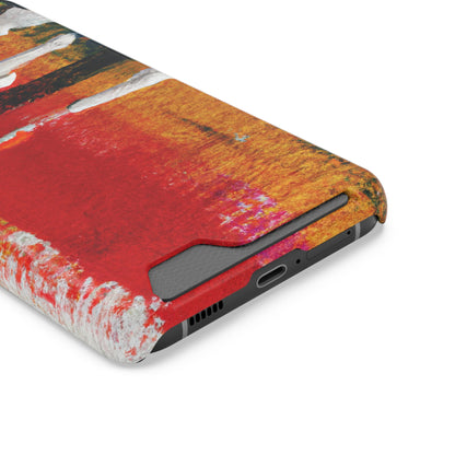 iPhone 13 and Samsung S21, S22 Cases with Card Holder Ft. Abstract New Mexico Desert