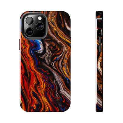 Tough Apple iPhone Case Ft. Abstract Petrified Wood