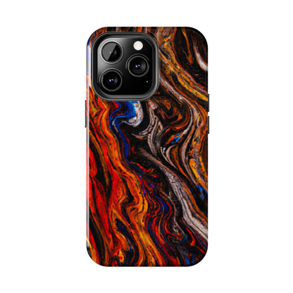 Tough Apple iPhone Case Ft. Abstract Petrified Wood