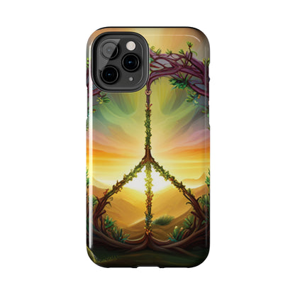 Strong Apple iPhone Case Ft. Peace Sign (Choose Peace)