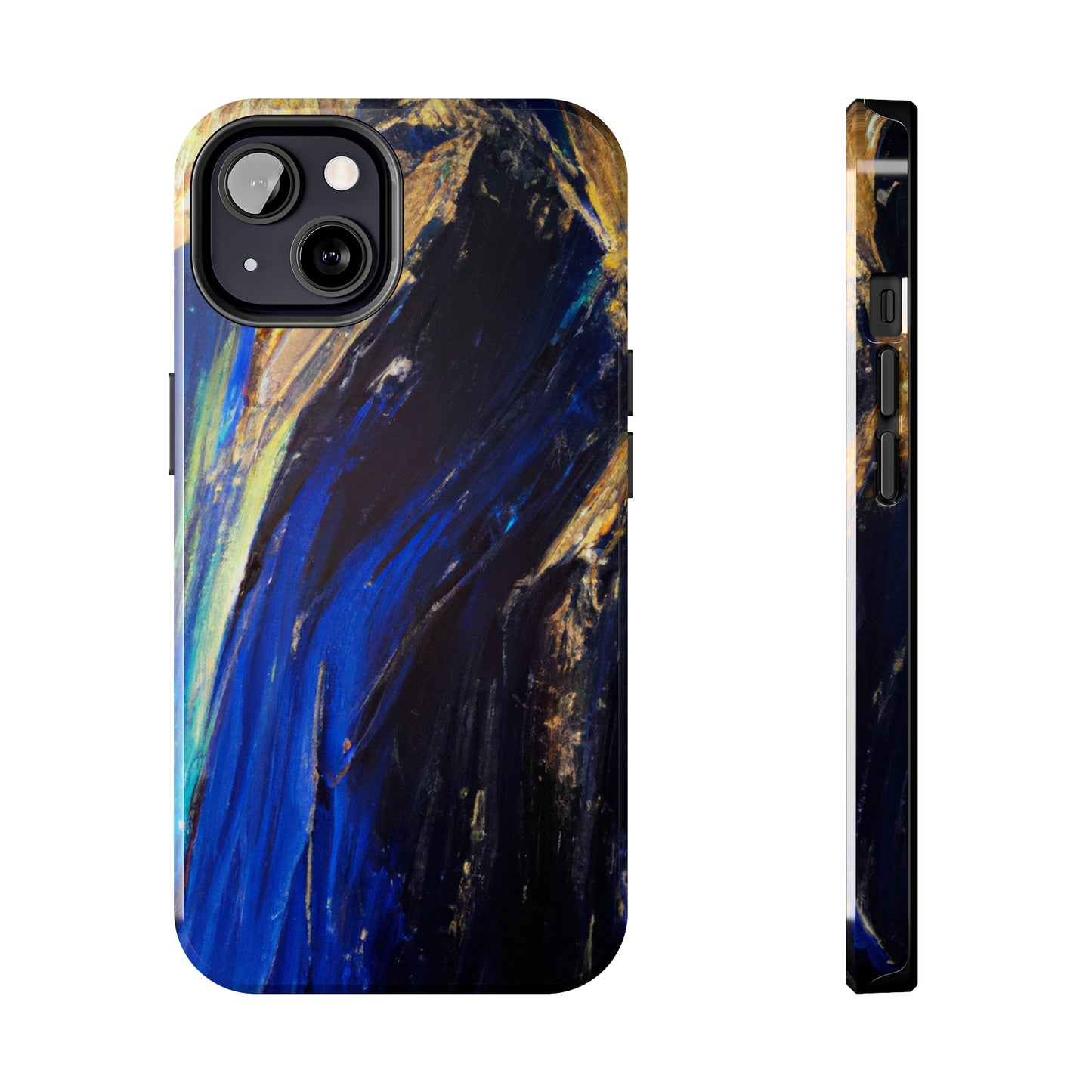 Tough Case-Mate iPhone Case Ft. Acrylic Blue Gold