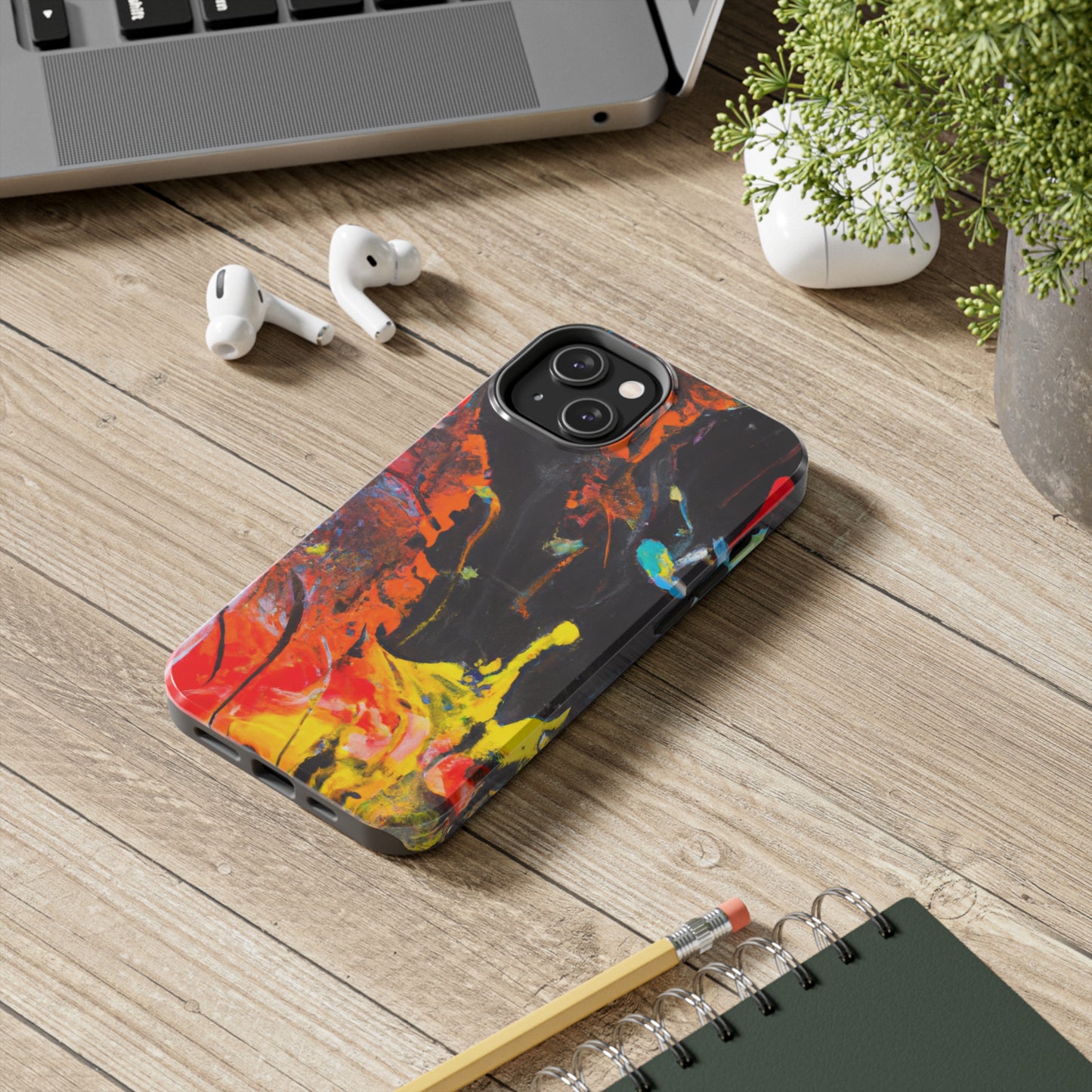 Tough Case-Mate iPhone Case Ft. Abstract Orange