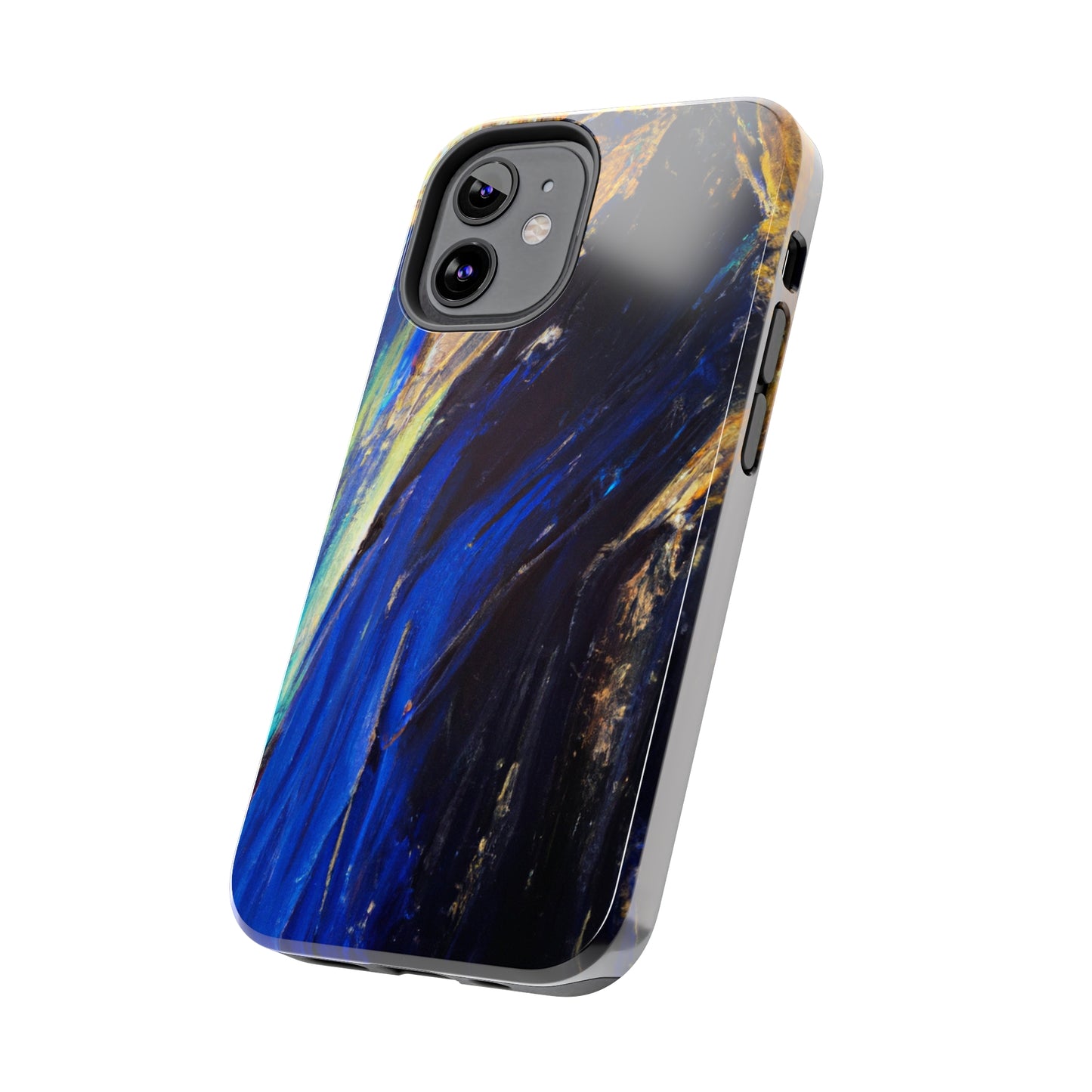 Tough Case-Mate iPhone Case Ft. Acrylic Blue Gold