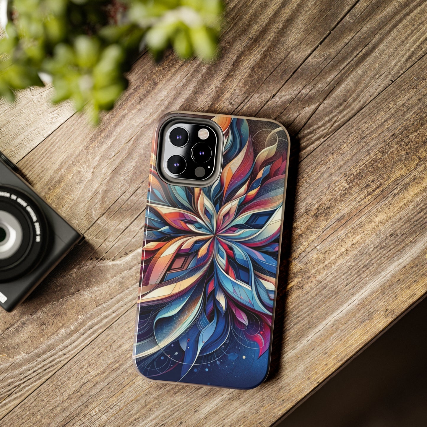 ToughDrop Apple iPhone Case Ft. Abstract Snowflake