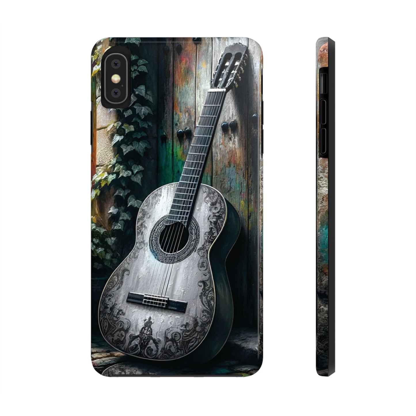 ToughDrop Apple iPhone Case Ft. Greyscale Guitar