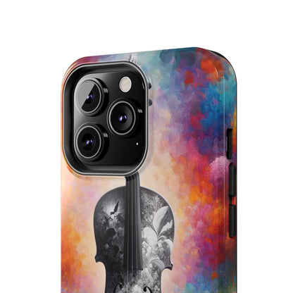 ToughDrop Apple iPhone Case Ft. Greyscale Violin