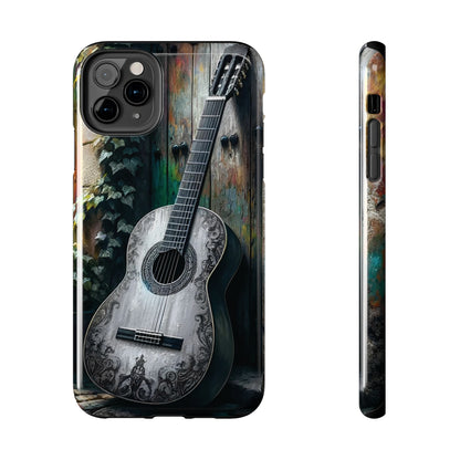 ToughDrop Apple iPhone Case Ft. Greyscale Guitar