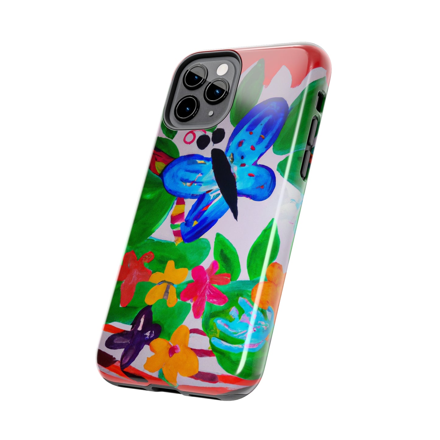 Tough Case-Mate iPhone Case Ft. Watercolor Butterfly