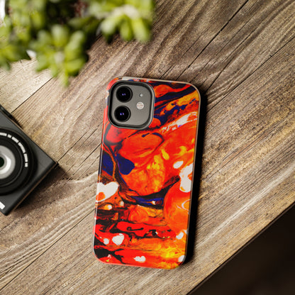 Tough Apple iPhone Cases Ft. Abstract Halloween Pumpkin