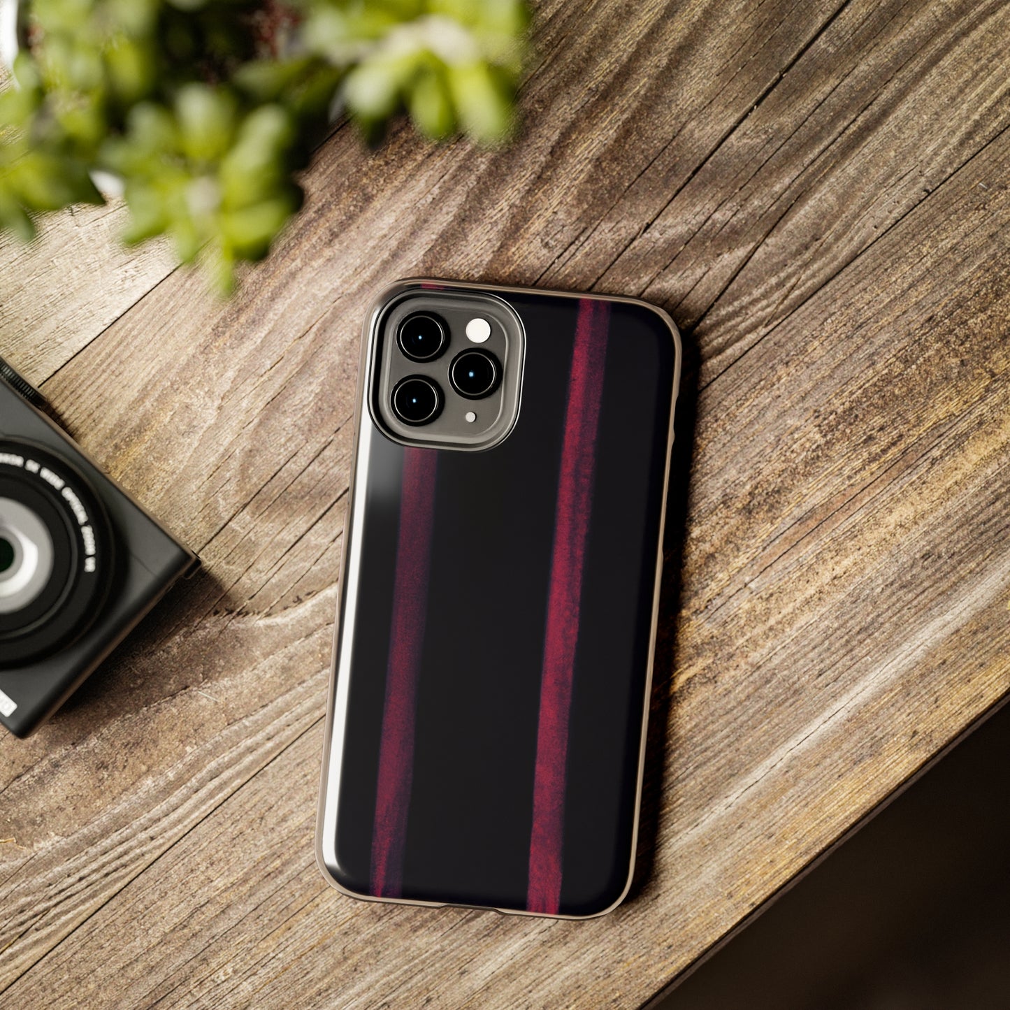 Tough Apple iPhone Cases Ft. Dark Stripes