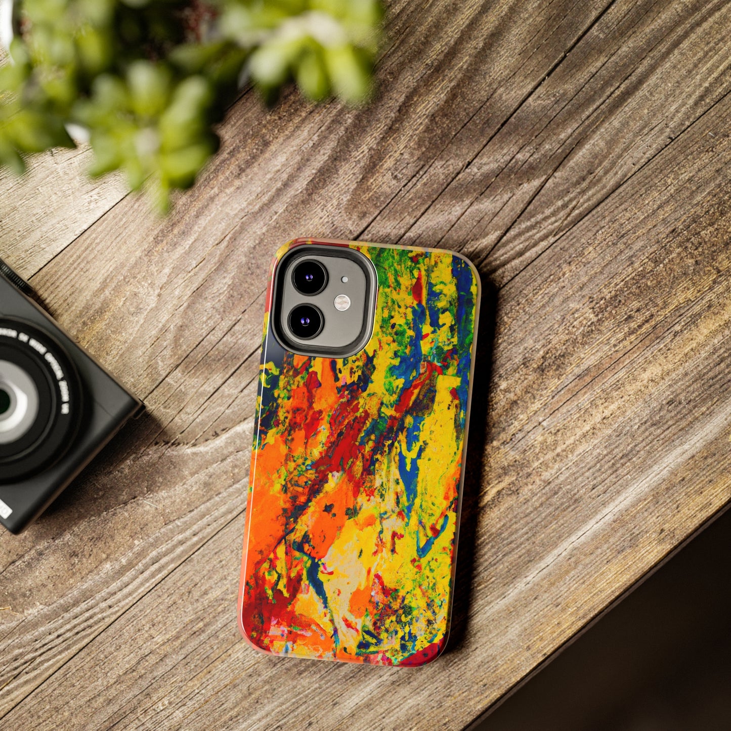 Tough Case-Mate iPhone Case Ft. Abstract Yellow Orange