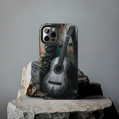 ToughDrop Apple iPhone Case Ft. Greyscale Guitar