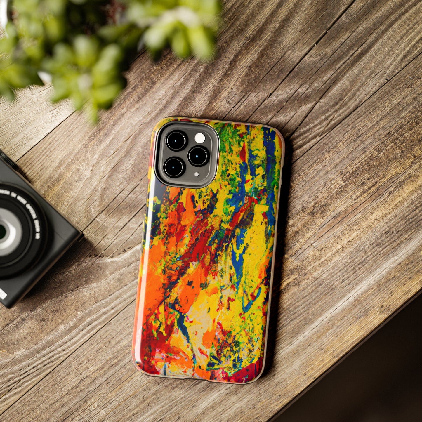 Tough Case-Mate iPhone Case Ft. Abstract Yellow Orange