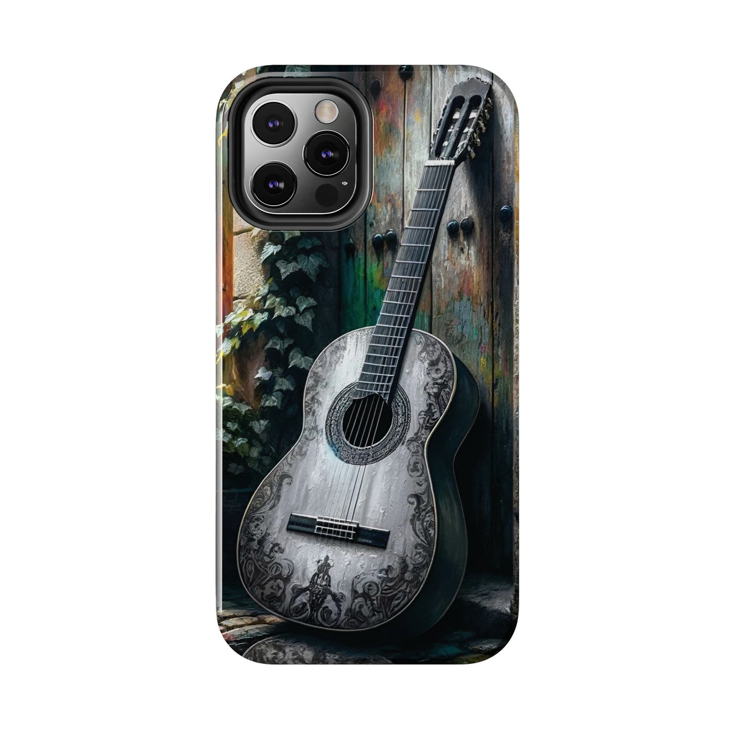 ToughDrop Apple iPhone Case Ft. Greyscale Guitar