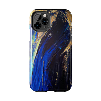 Tough Case-Mate iPhone Case Ft. Acrylic Blue Gold