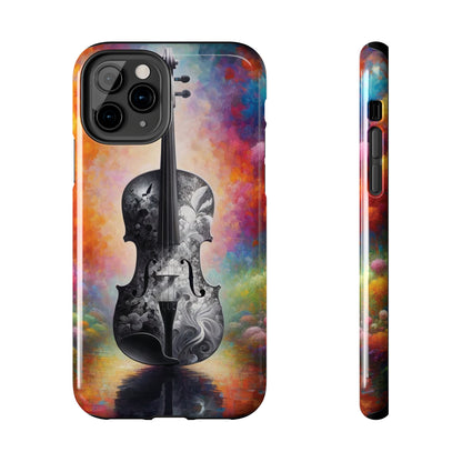 ToughDrop Apple iPhone Case Ft. Greyscale Violin